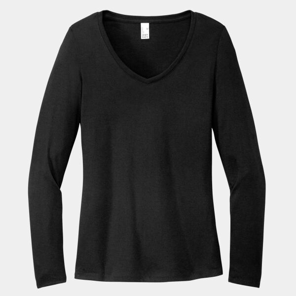 Women's Perfect Tri ® Long Sleeve V Neck Tee Thumbnail