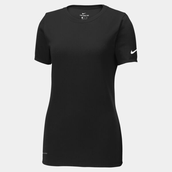 Ladies Dri FIT Cotton/Poly Scoop Neck Tee Thumbnail