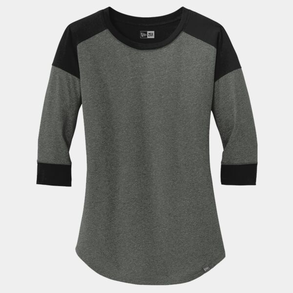 Ladies Heritage Blend 3/4 Sleeve Baseball Raglan Tee Thumbnail