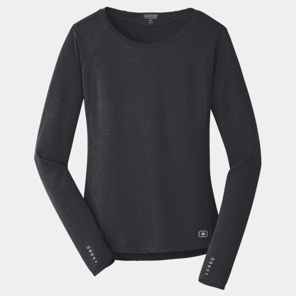 Ladies Long Sleeve Pulse Crew Thumbnail