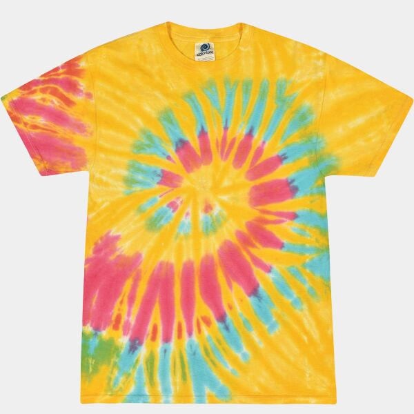 Unisex Multi-Color Tie-Dyed T-Shirt Thumbnail